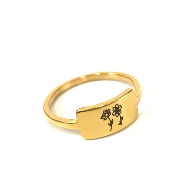 Preorder- Birth Flower Ring