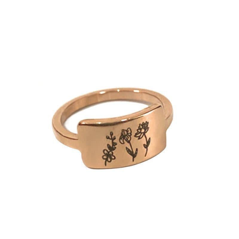 Preorder- Birth Flower Ring