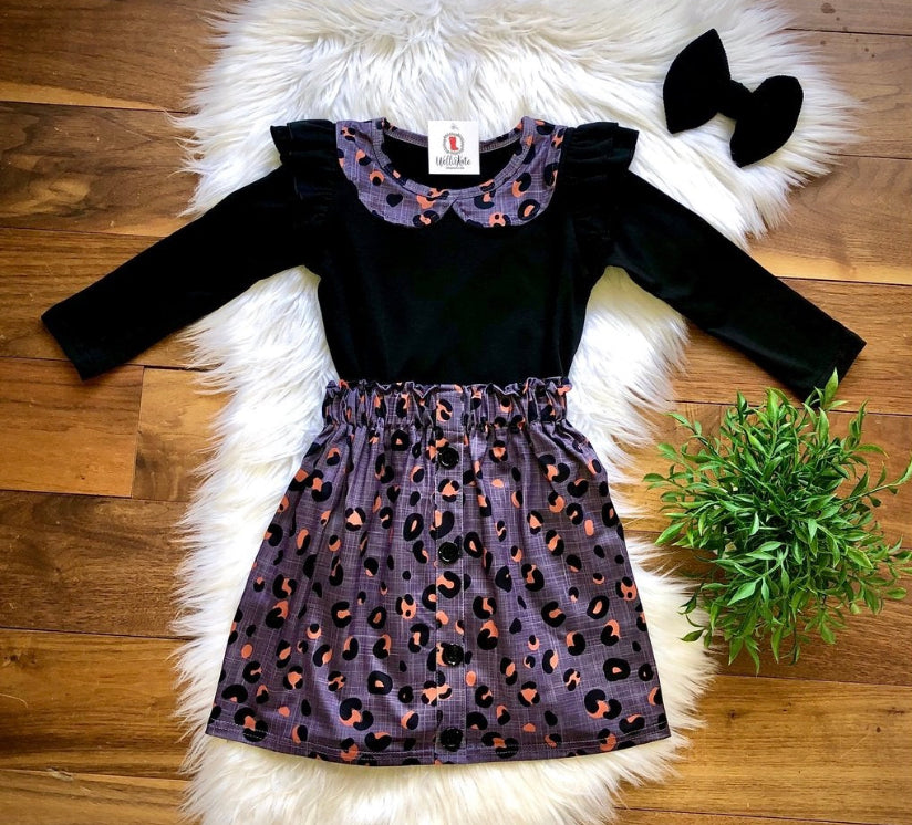 Leopard Skirt Set