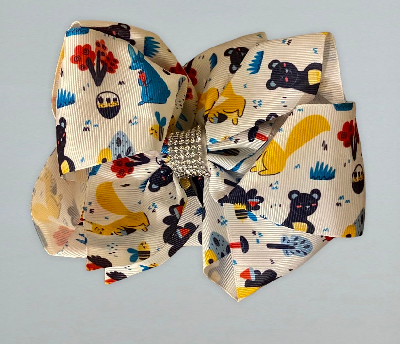 Forest Friends Pant bundle With Bow & Necklace